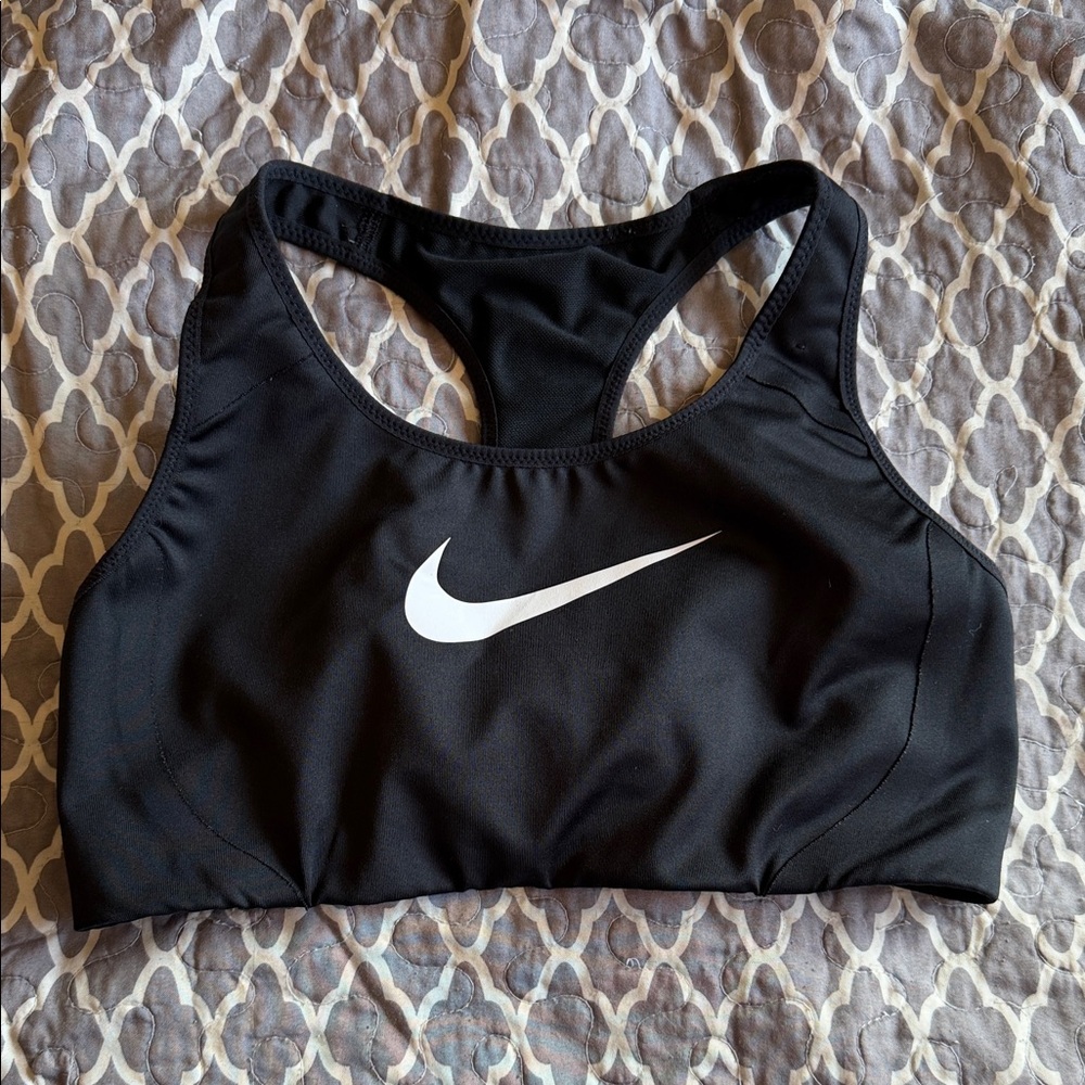 Nike Women's Black and White Sports Bra